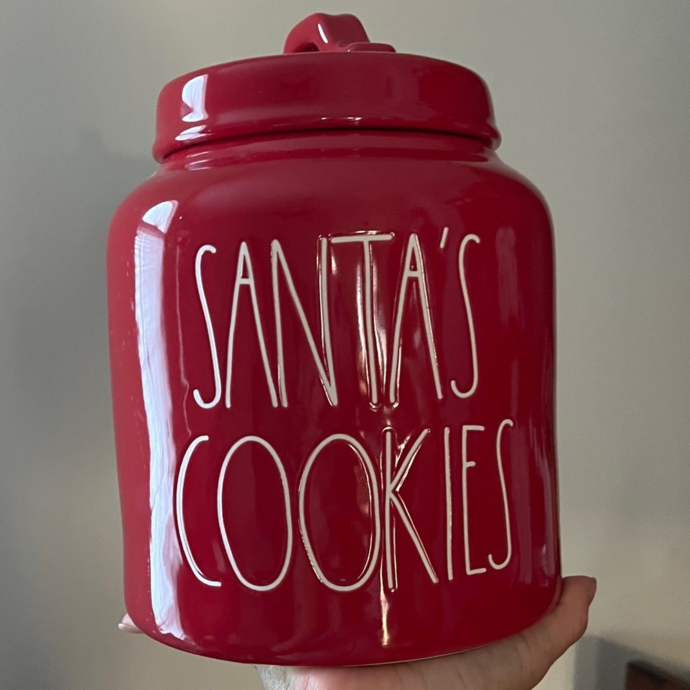 Red Santa's Cookies Jar